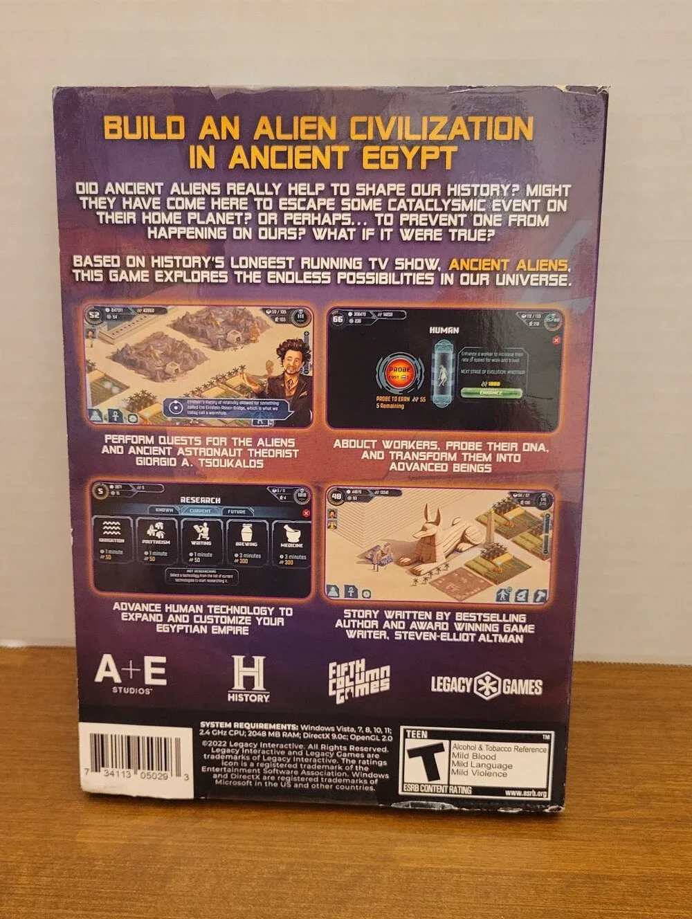 Ancient Aliens The Game PC DVD-ROM NEW